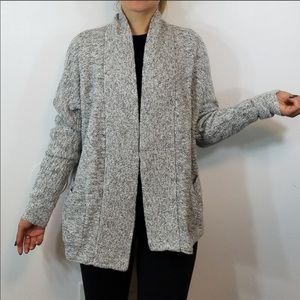 Madewell open front linen blend sweater